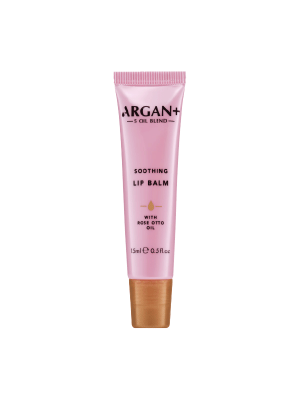 ARGAN+ MOISTURIZING LIP BALM WITH ROSE OIL 15 ML