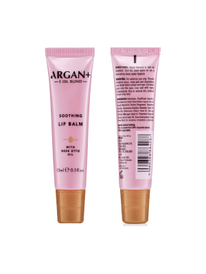 ARGAN+ MOISTURIZING LIP BALM WITH ROSE OIL 15 ML