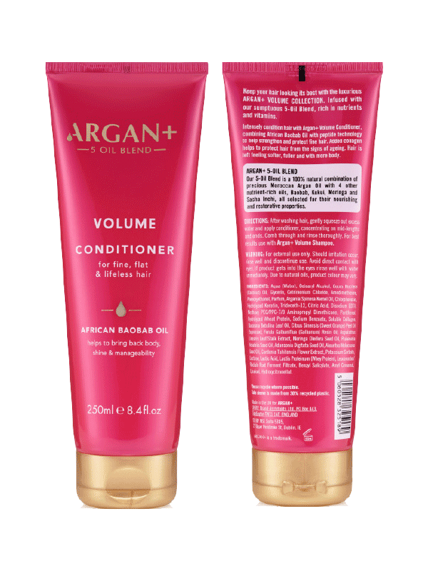 ARGAN+ VOLUMIZING CONDITIONER FOR THIN LIFELESS HAIR 250 ML