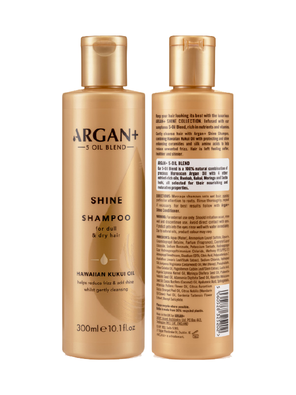 ARGAN+ SHINE-ENHANCING SHAMPOO FOR DULL, DULL AND DRY HAIR 300 ML