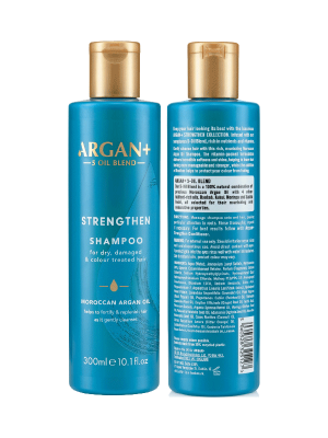 ARGAN+ MOROCCAN ARGAN OIL SHAMPOO FOR DEHYDRATED AND DAMAGED HAIR ENDS 300 ML