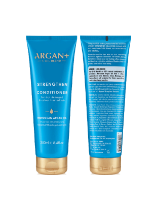 ARGAN+ STRENGTHENING CONDITIONER WITH MOROCCAN OIL FOR DEHYDRATED AND DAMAGED HAIR ENDS 250 ML