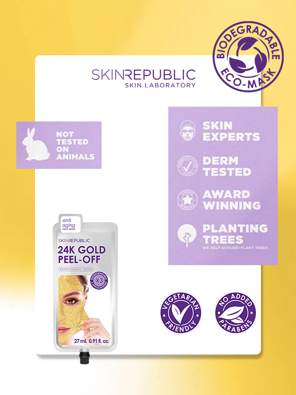24K Gold Peel-Off Face Mask(3 Applications)