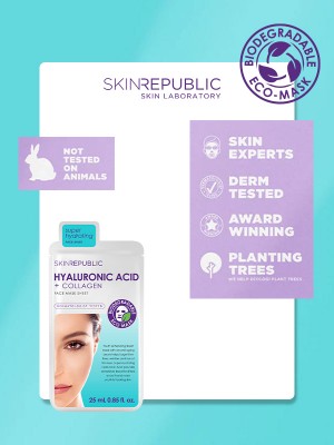 Hyaluronic Acid + Collagen Face Mask Sheet