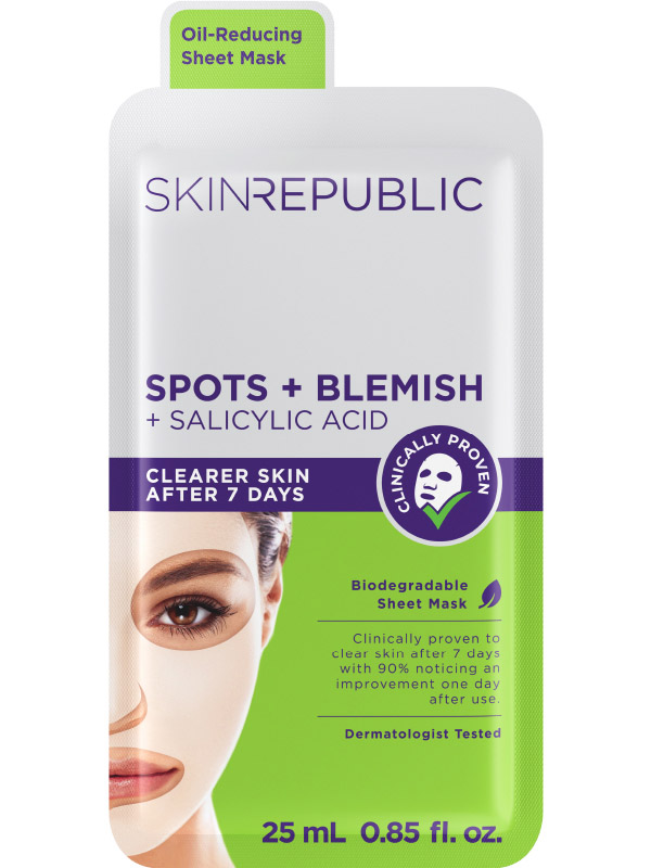 Spots + Blemish + Salicylic Acid Face Mask Sheet